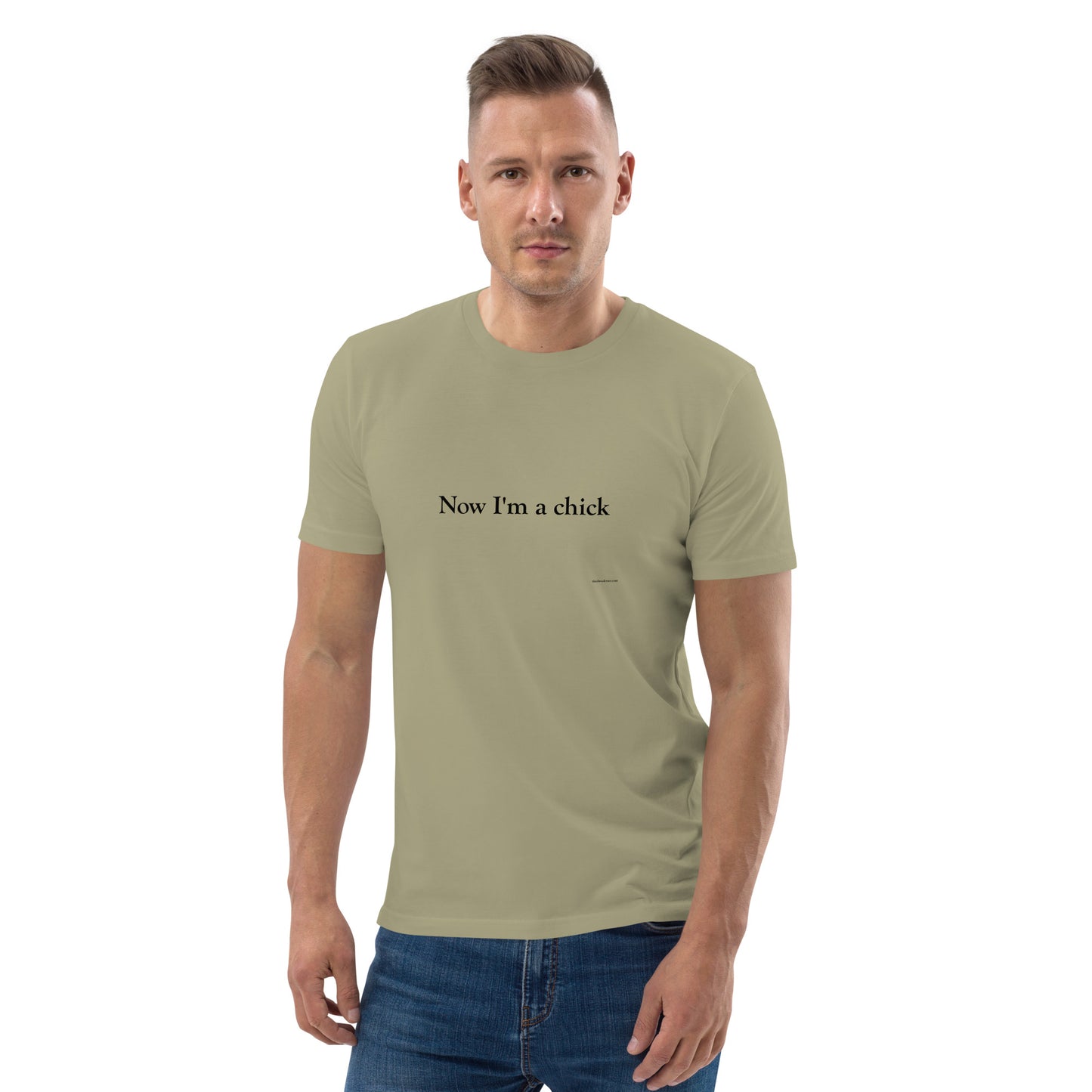 Now I'm a Dude/Now I'm a Chick Unisex Cotton T-Shirt