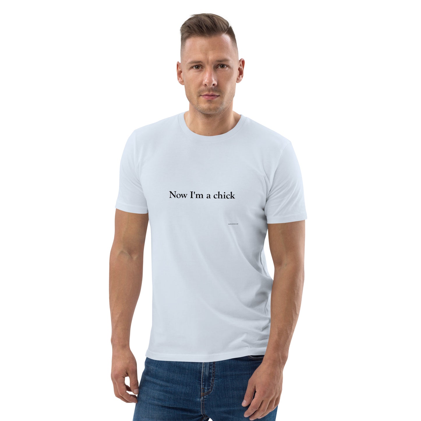 Now I'm a Dude/Now I'm a Chick Unisex Cotton T-Shirt