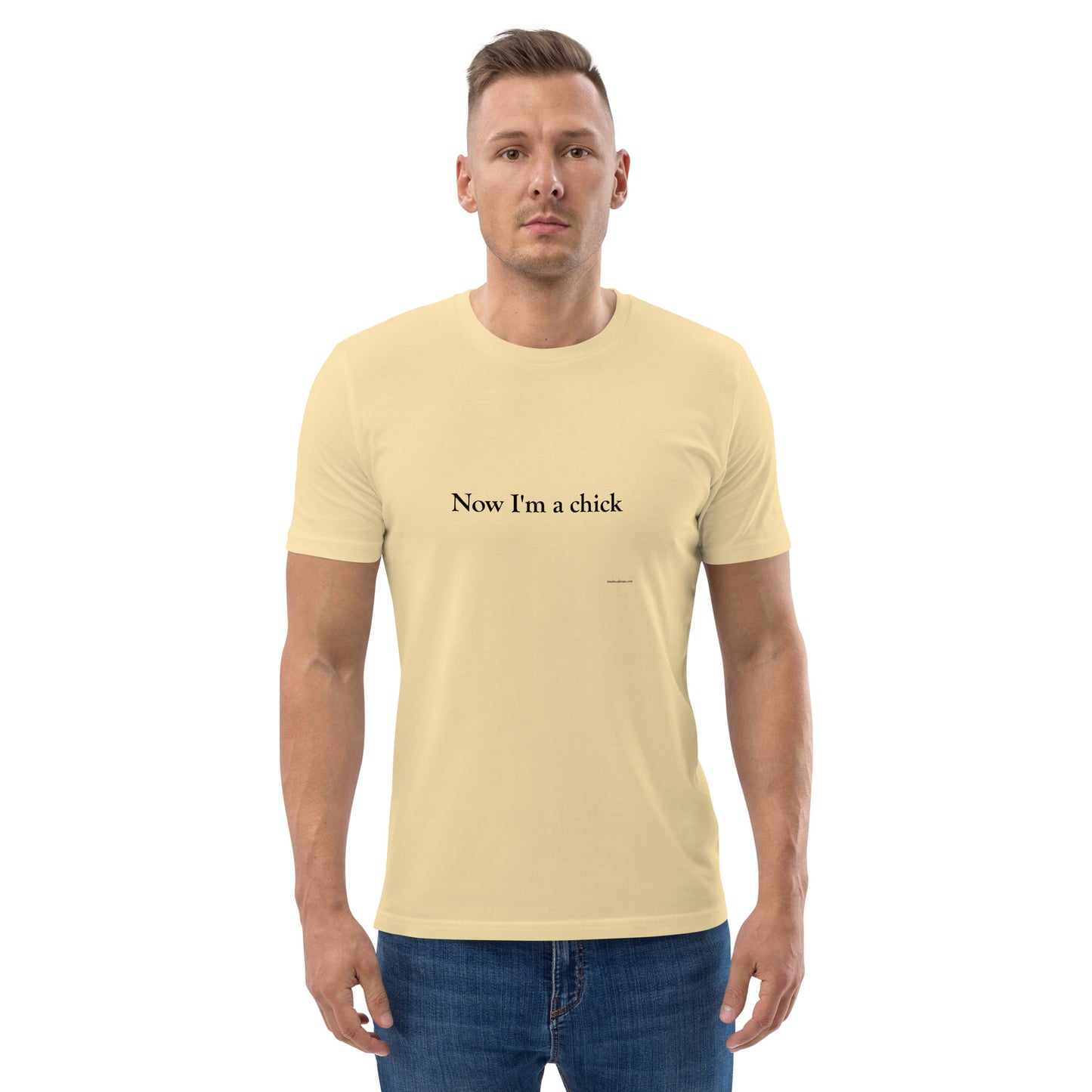 Now I'm a Dude/Now I'm a Chick Unisex Cotton T-Shirt