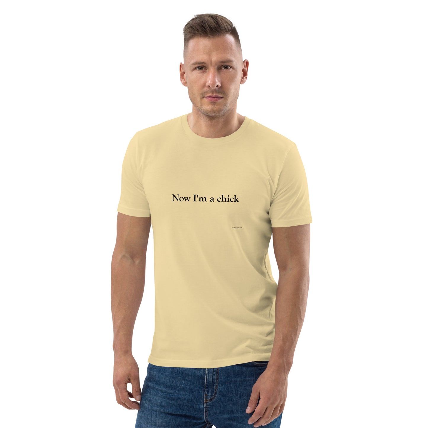 Now I'm a Dude/Now I'm a Chick Unisex Cotton T-Shirt