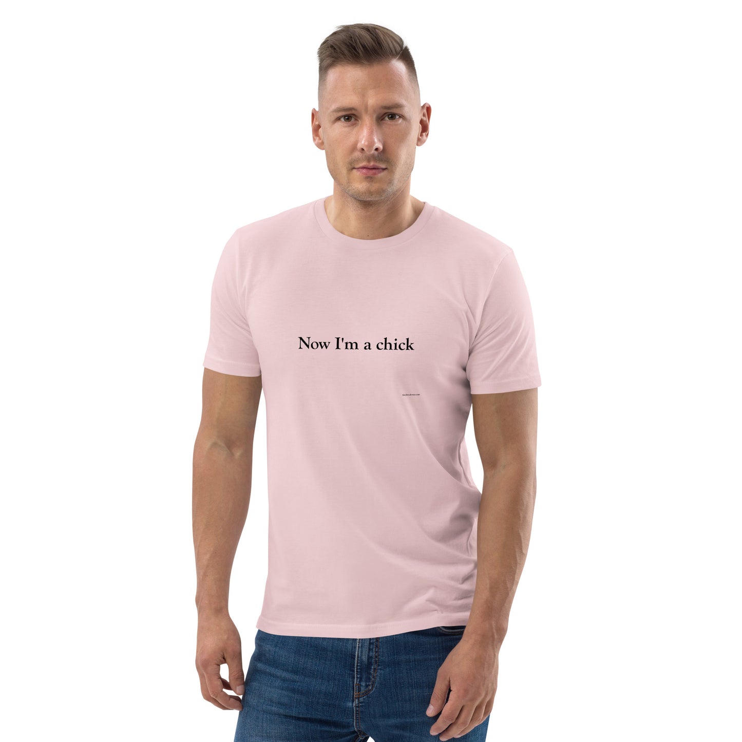Now I'm a Dude/Now I'm a Chick Unisex Cotton T-Shirt
