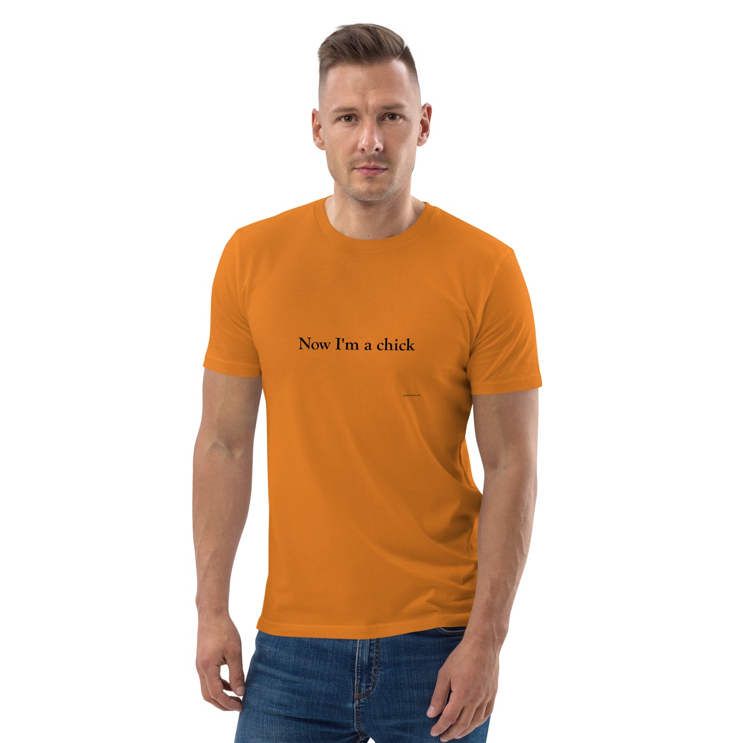 Now I'm a Dude/Now I'm a Chick Unisex Cotton T-Shirt