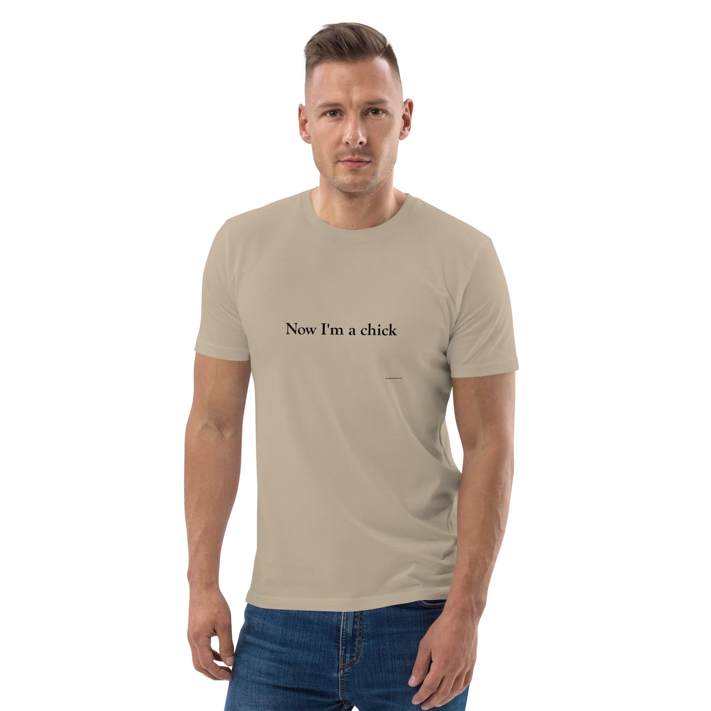 Now I'm a Dude/Now I'm a Chick Unisex Cotton T-Shirt