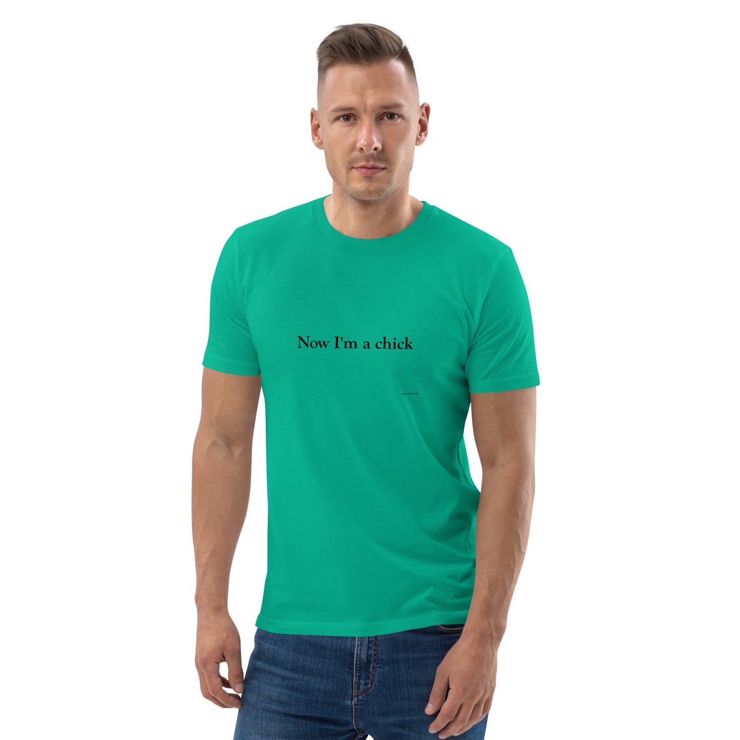 Now I'm a Dude/Now I'm a Chick Unisex Cotton T-Shirt