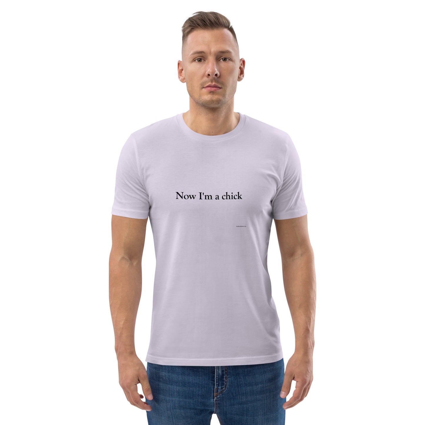 Now I'm a Dude/Now I'm a Chick Unisex Cotton T-Shirt