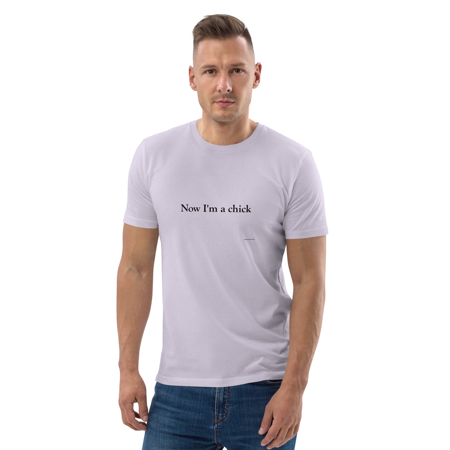 Now I'm a Dude/Now I'm a Chick Unisex Cotton T-Shirt