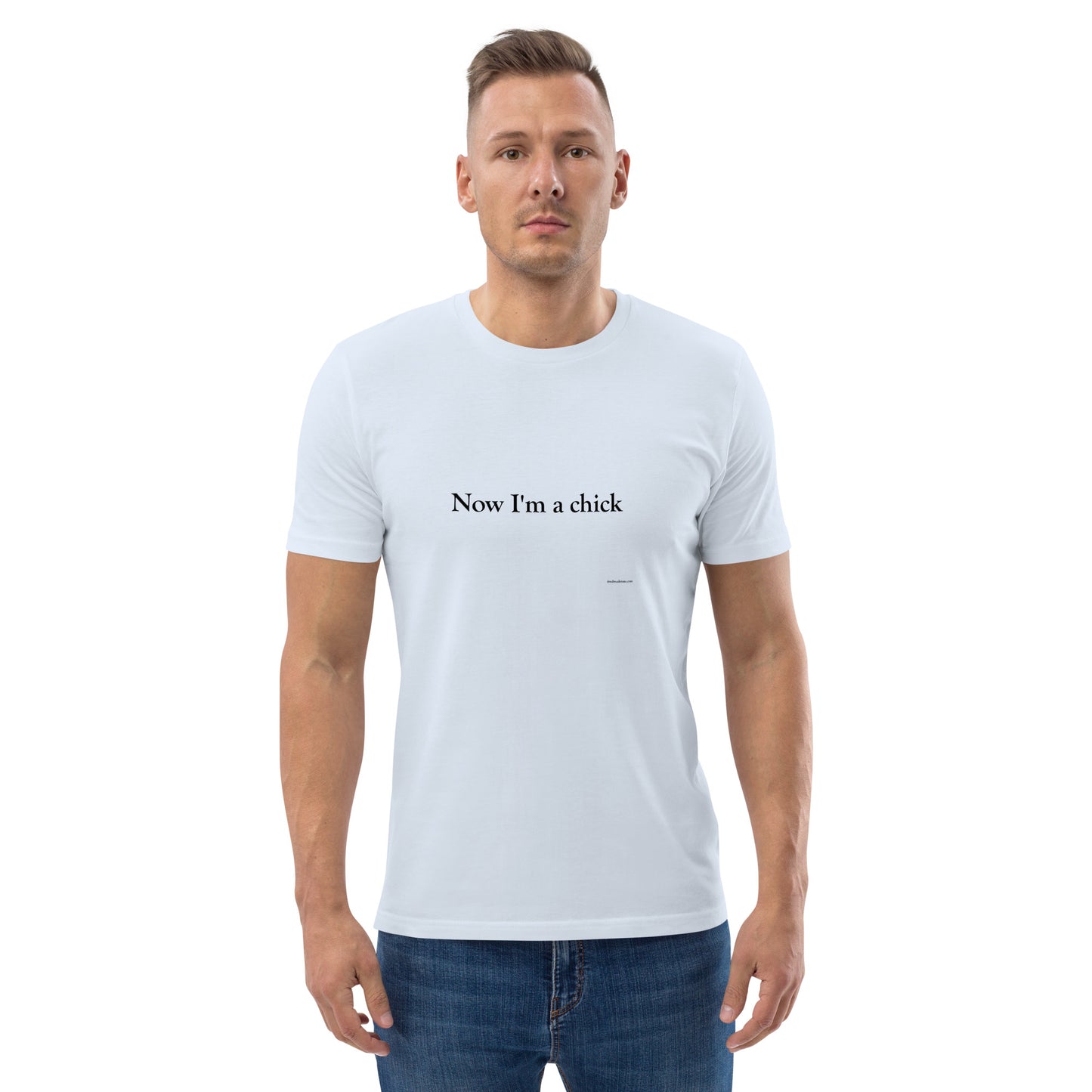 Now I'm a Dude/Now I'm a Chick Unisex Cotton T-Shirt