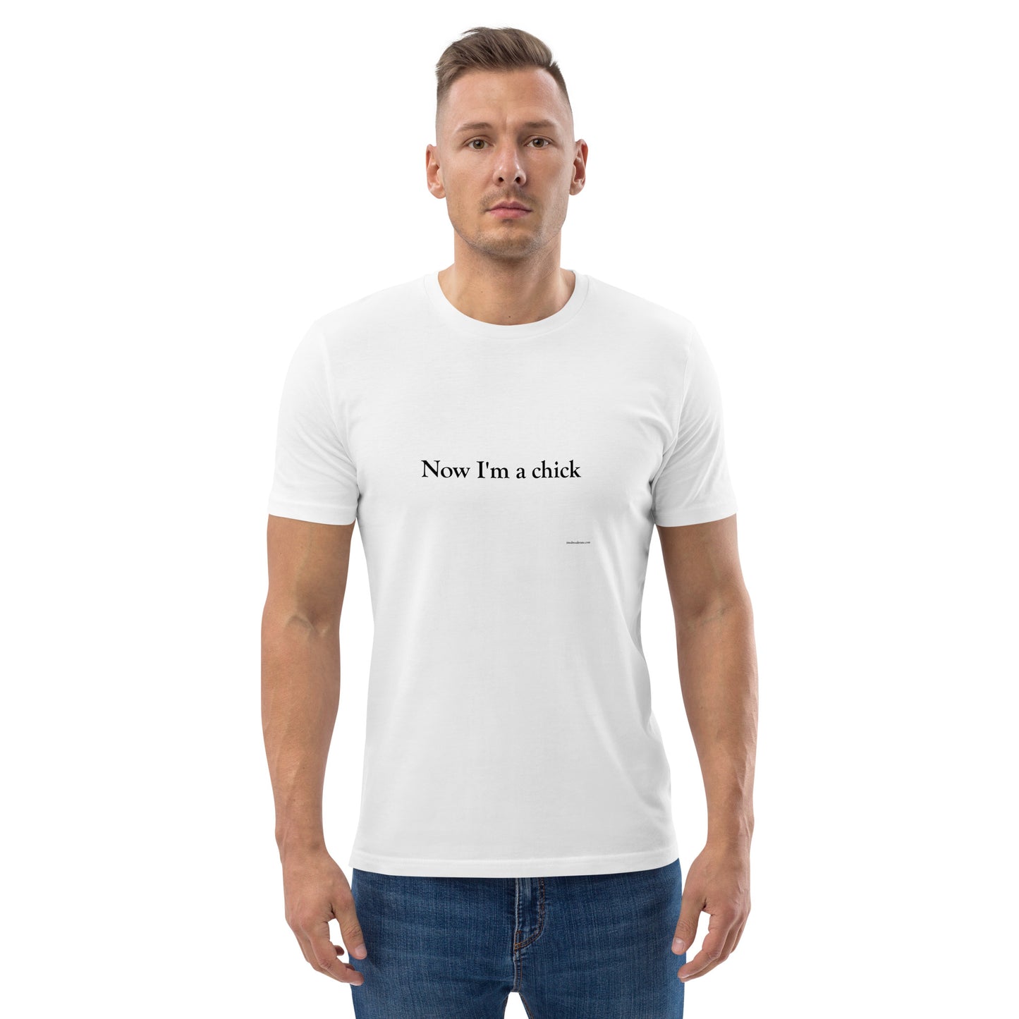 Now I'm a Dude/Now I'm a Chick Unisex Cotton T-Shirt